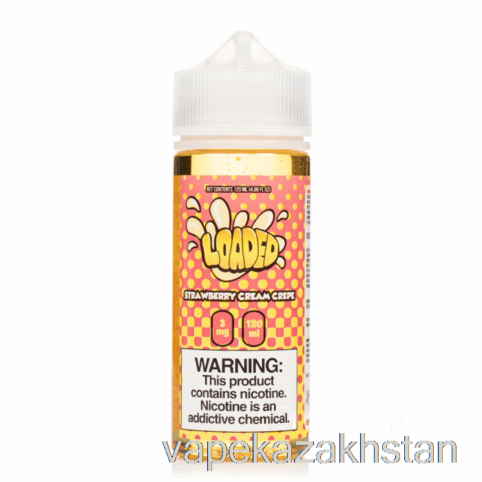 Vape Disposable Strawberry Cream Crepe - Loaded E-Liquid - Ruthless Vapors - 120mL 6mg